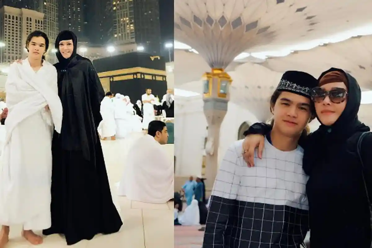 Foto Perjuangan Dul Jaelani Cium Hajar Aswad, Berdesakan Hingga Sikut-Sikutan, Netizen Takjub