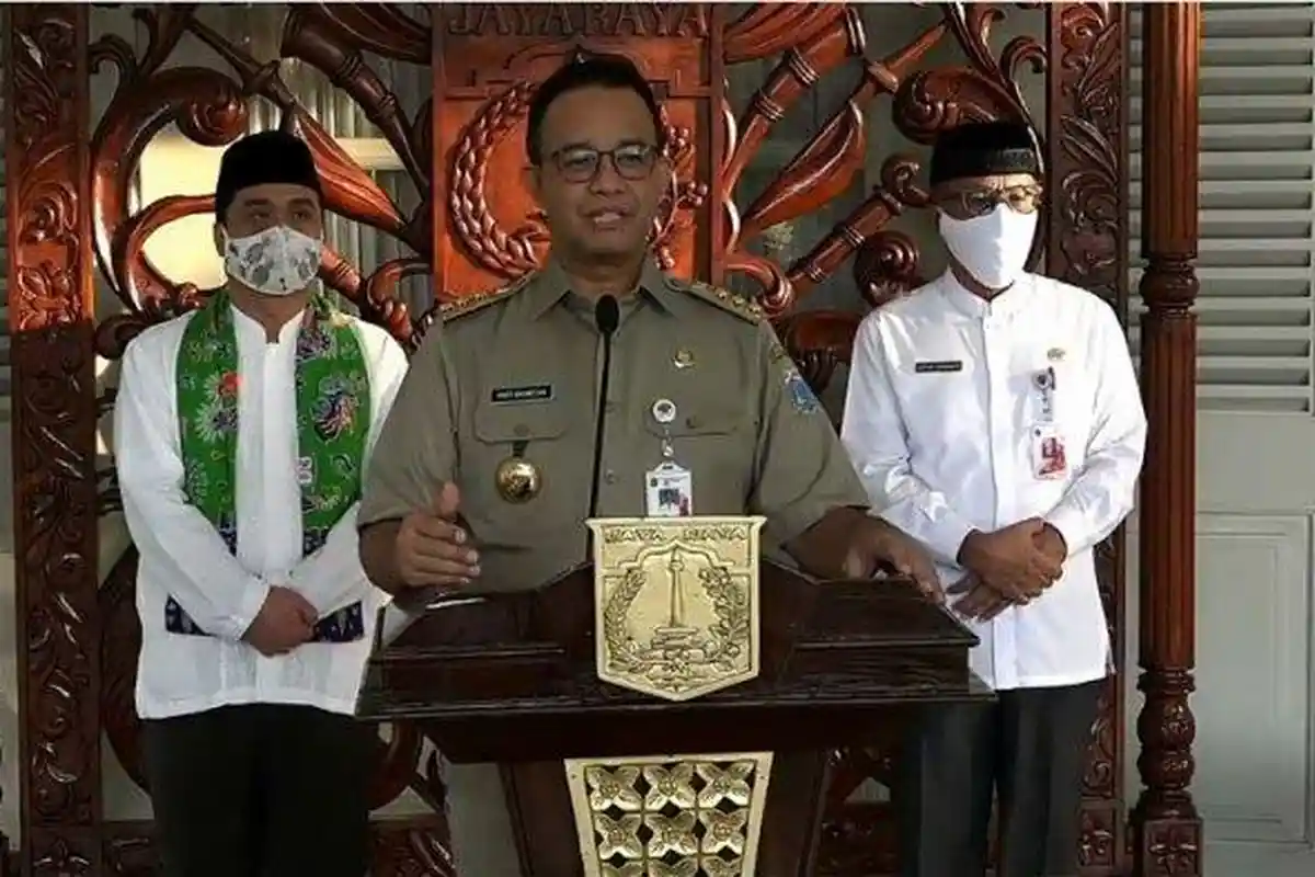 Tentang Kebijakan Pusat, Anies Baswedan Pastikan Tidak Ada Pelonggaran PSBB, Bolehkan Mudik Virtual