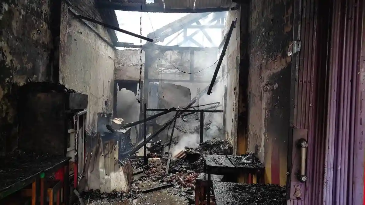 Kebakaran di Lapangan Samber Lampung Dipicu Kompor Gas