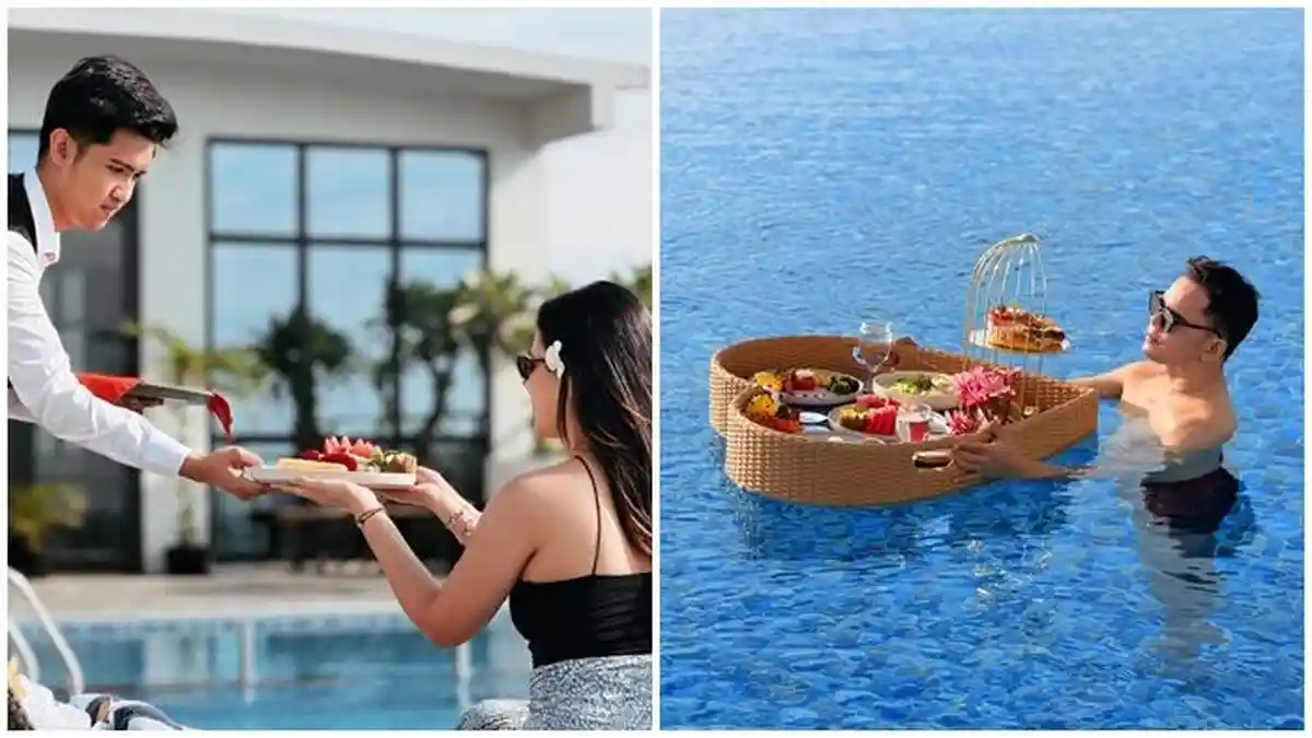 Salatin Hotel Palembang Hadirkan "Floating Breakfast" di Infinity Pool: Sarapan Mewah di Atas Air