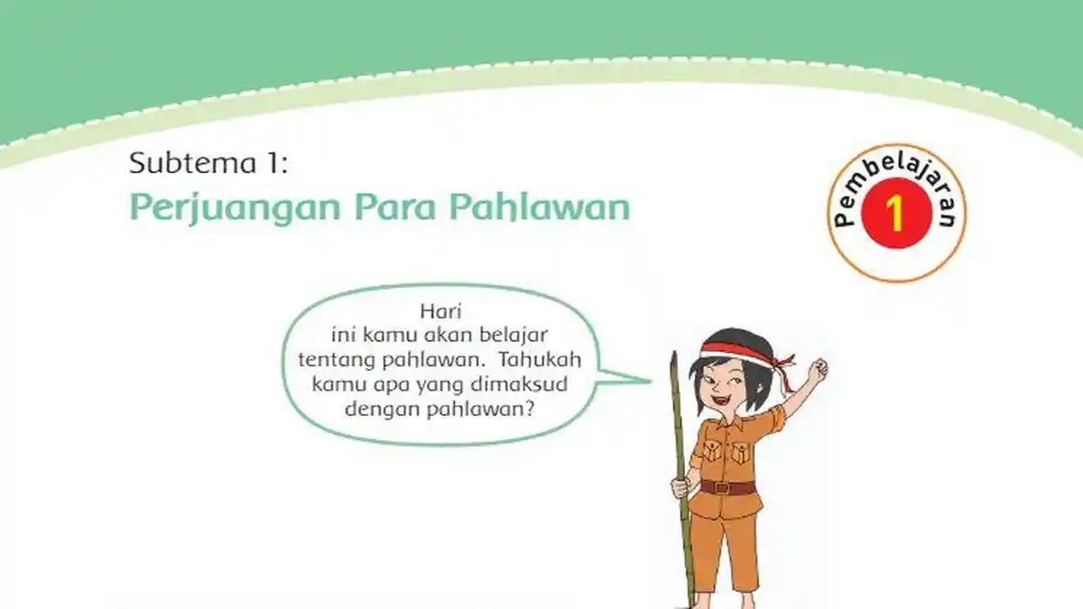 Kunci Jawaban Tema 5 Kelas 4 SD Halaman 1 2 3 4 Buku Tematik Subtema 1 Pembelajaran 1