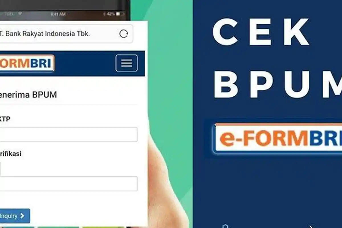 Buka https://eform.bri.co.id/bpum Lihat Data Penerima BLT UMKM Rp2,4 Juta / Banpres Produktif