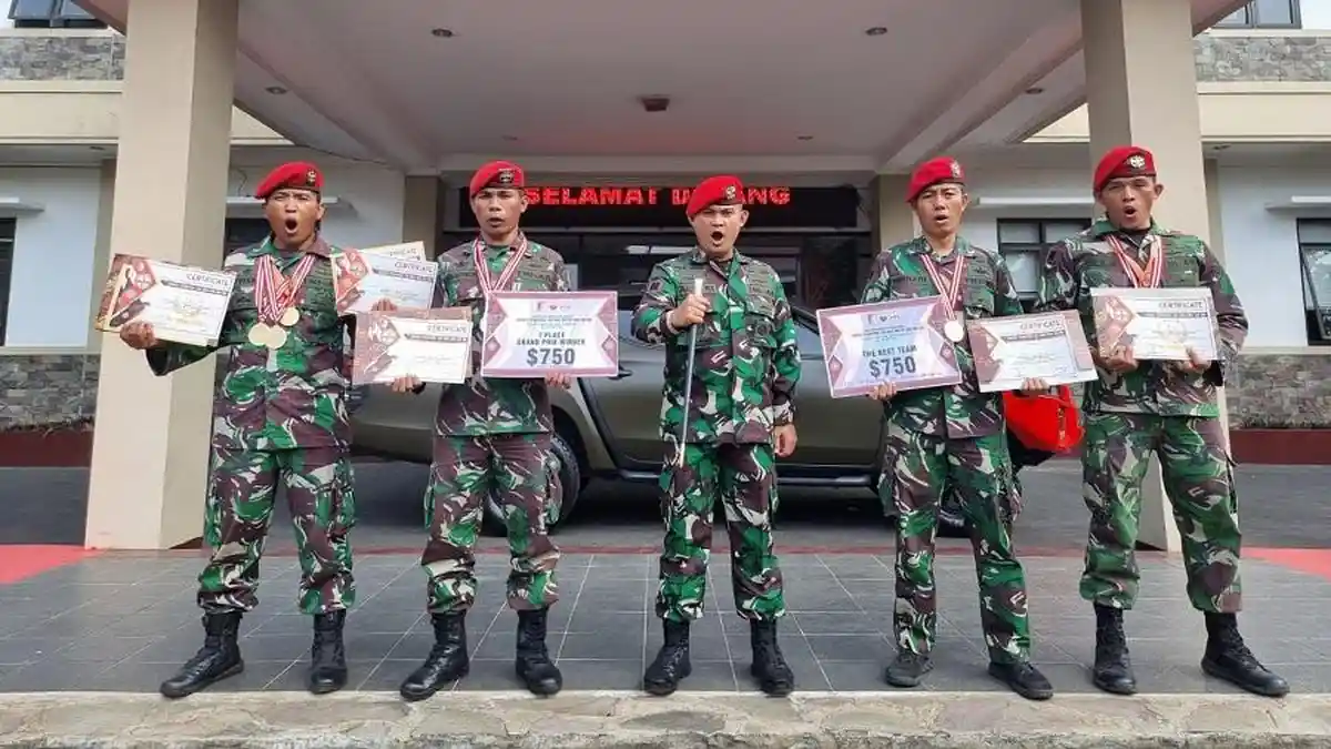 Prajurit Batalyon 812-81 Kopassus Juara Menembak The First Indonesia Long Range Grand Prix 2021