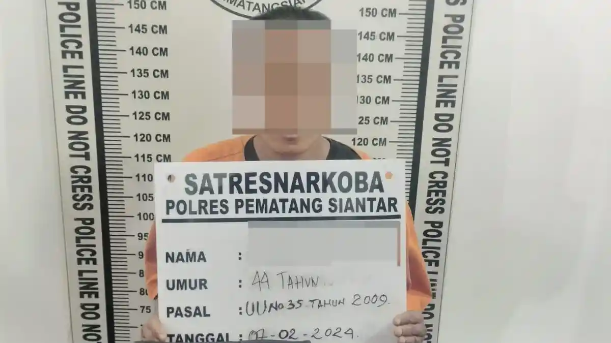 Cak Leng Pengedar Sabu di Panombeaian Ditangkap Sat Narkoba Polres Pematang Siantar
