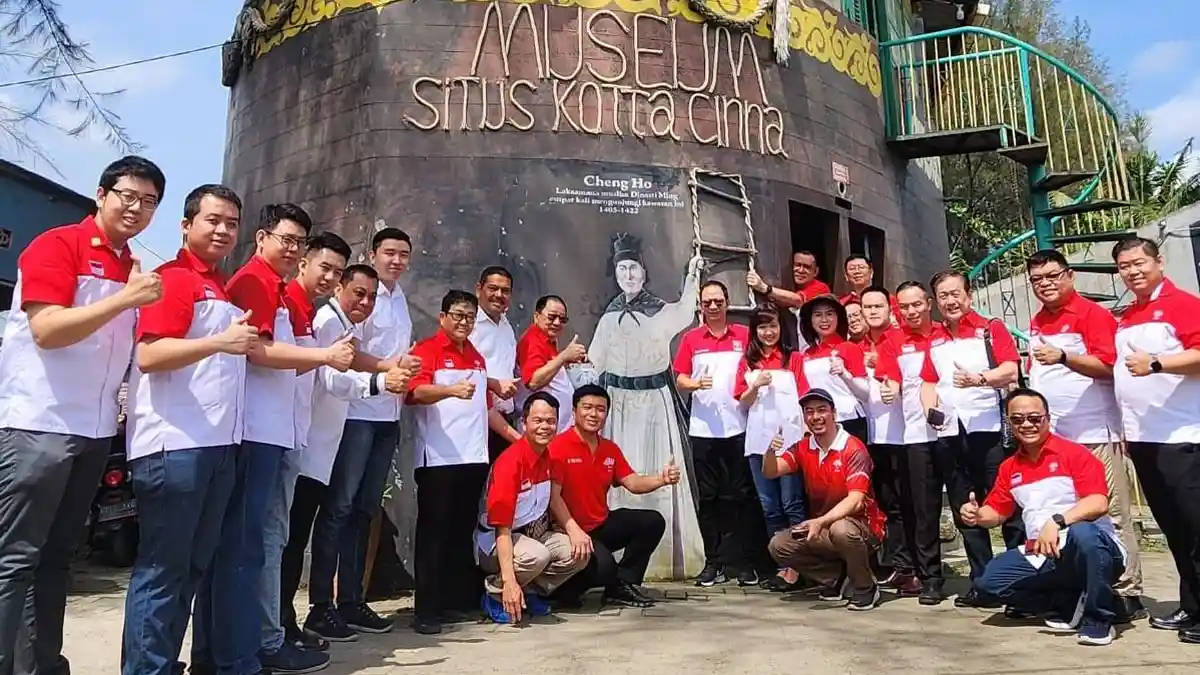 Rombongan Ketua Umum INTI dan Delegasi Tiongkok Berkunjung ke Situs Kotta Cinna di Medan