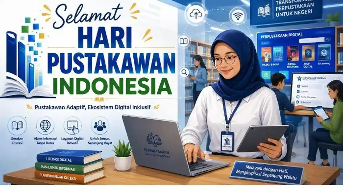 Kumpulan Ucapan Selamat Hari Pustakawan Indonesia 2026, untuk Kartu Ucapan atau Dibagikan di Medsos - Tribunsumsel.com