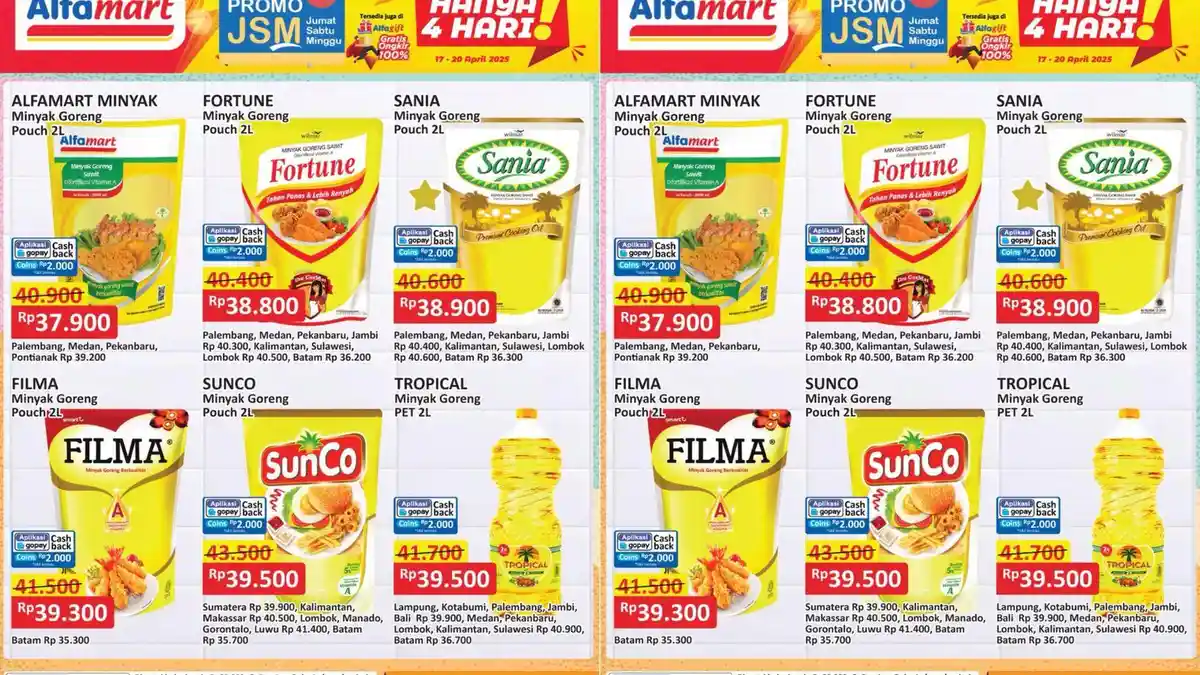 BARU! Katalog Promo Alfamart 18-20 April, Harga Minyak Goreng 2 Liter ...