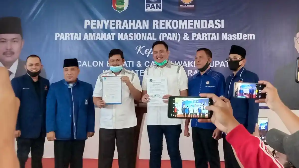 Nasir-Naldi Terima Rekomendasi PAN dan NasDem, Pastikan Maju di Pilkada Pesawaran 2020