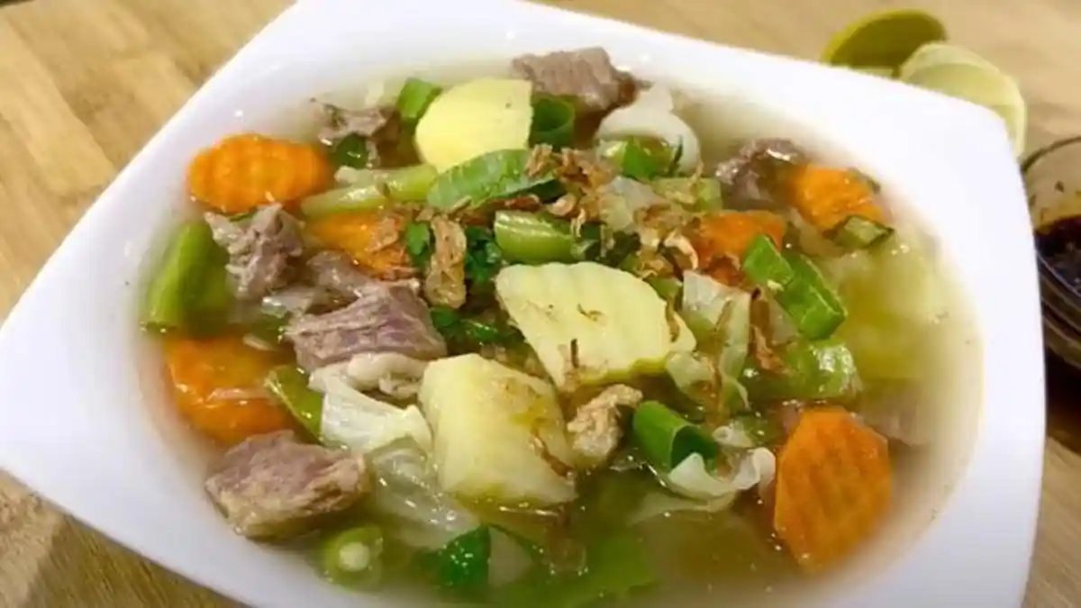 Resep Sop Daging Sapi Bening, Santap dengan Sambal Kecap