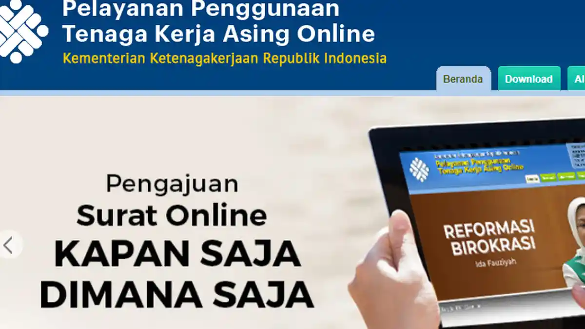 TKA Online Kemnaker Login tka-online.kemnaker.go.id , Cek Syarat RPTKA ...