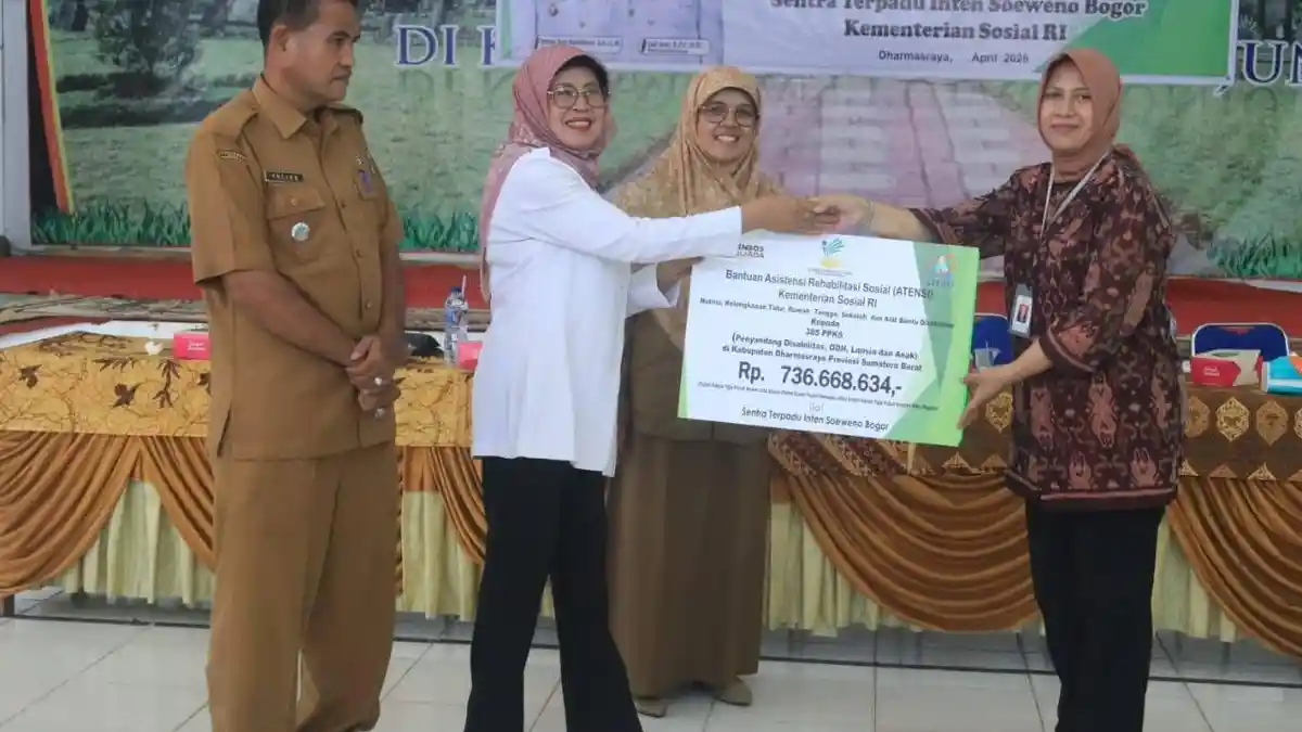 385 Orang Disabilitas, Lansia, dan Anak Terlantar di Dharmasraya Terima Bantuan ATENSI