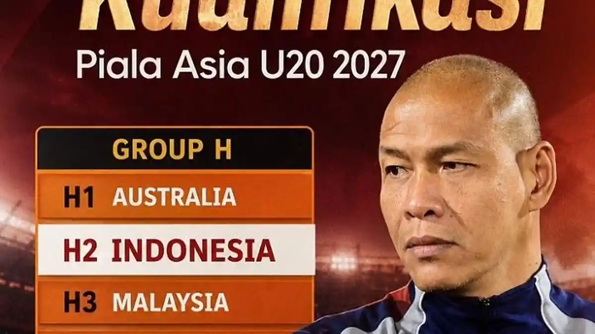 Hasil Drawing Kualifikasi Piala Asia U20 2027, Garuda Muda Satu Grup dengan Malaysia