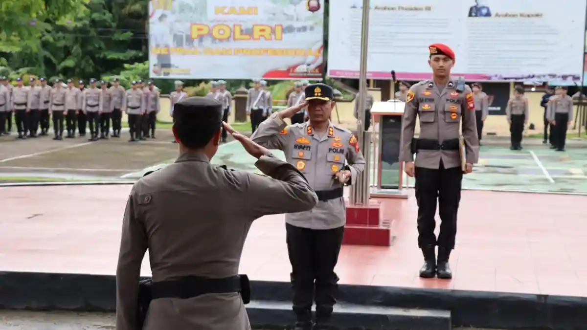 Upacara Hari Kesadaran Nasional, Kapolres Melawi Ingatkan Seluruh Personelnya "SIAP"