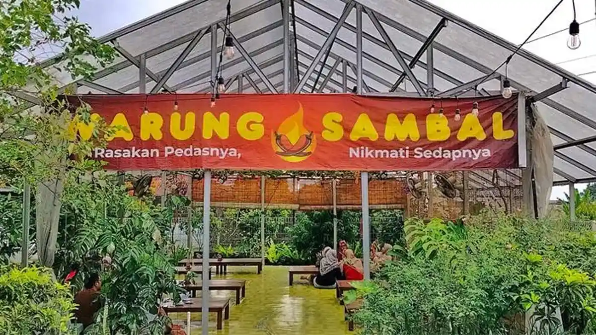 Ada Warung Sambal Unik di Bogor! Pengunjung Bisa Makan Sambil Belajar Tanam Anggur Gratis