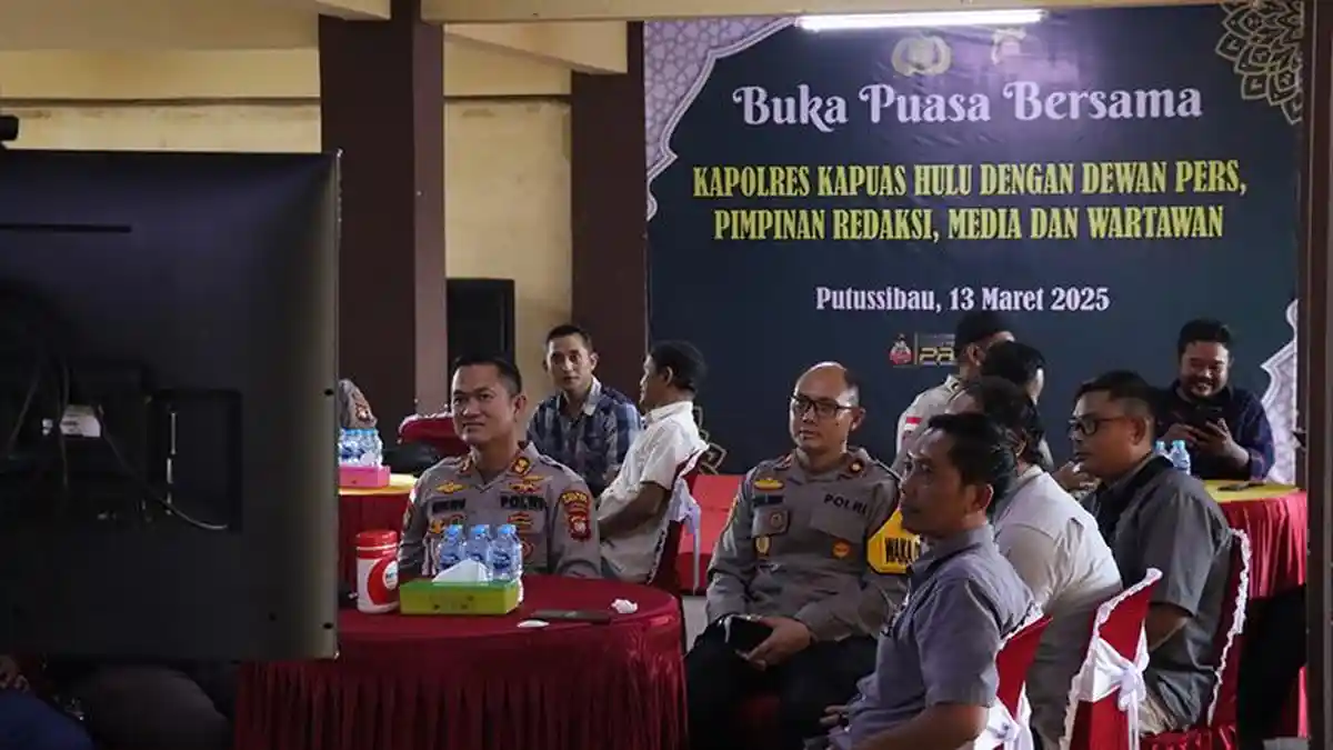 Buka Puasa Bersama, Kapolres Kapuas Hulu Ajak Wartawan Terus Bersinergi 