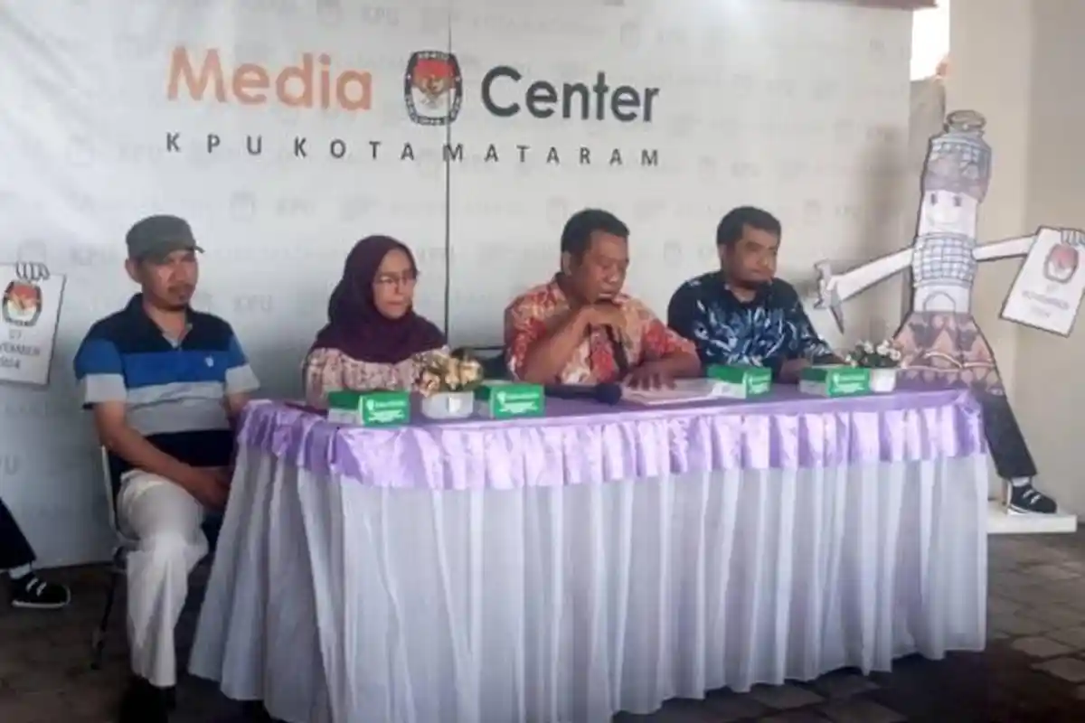 KPU Tetapkan Calon Wali Kota dan Calon Wakil Wali Kota Mataram: Mohan-TGH Mujib dan Lalu Aria-Weis