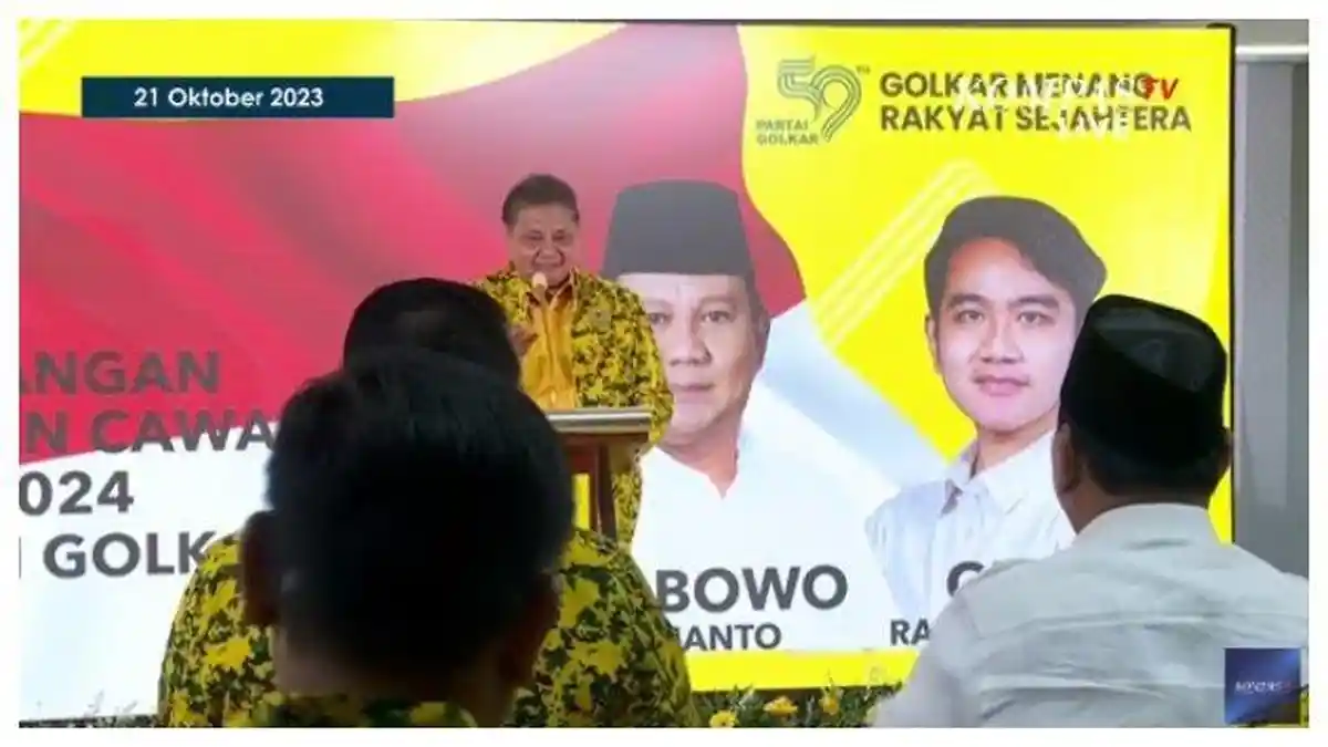 Partai Golkar Resmi Dukung dan Usulkan Gibran Rakabuming jadi Bakal Cawapres Prabowo
