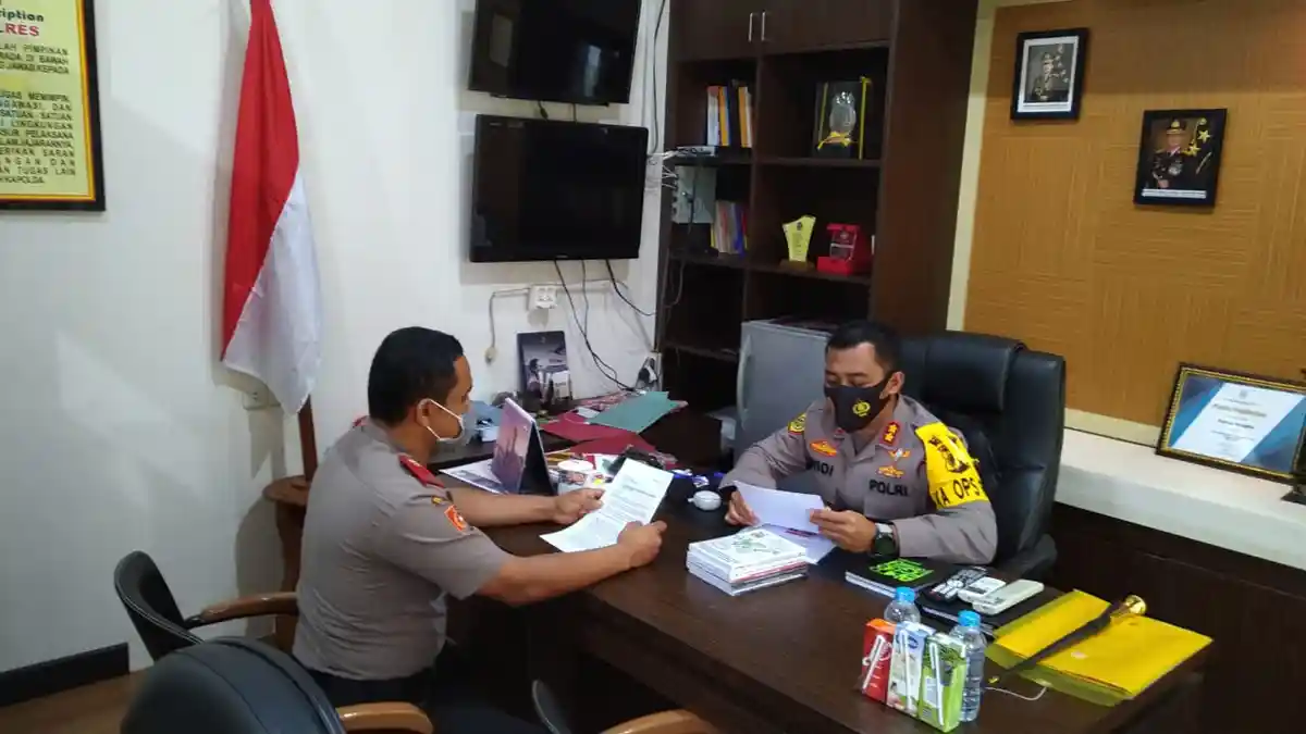 Kumpulkan Informasi Penelitian Tambang, Serdik Ridwan Raja Dewa Temui Kapolres Bangka