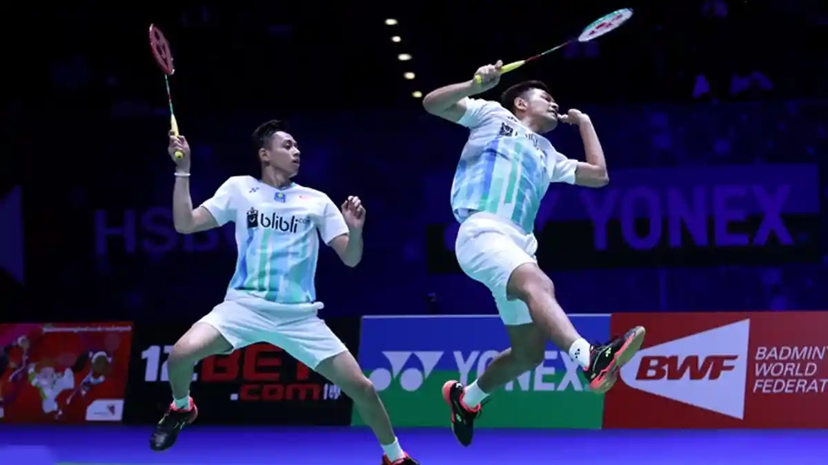 Hasil Denmark Open 2022 : Marcus Gideon/ Kevin Sanjaya Dikalahkan Fajar Alfian/ M. Rian Adrianto