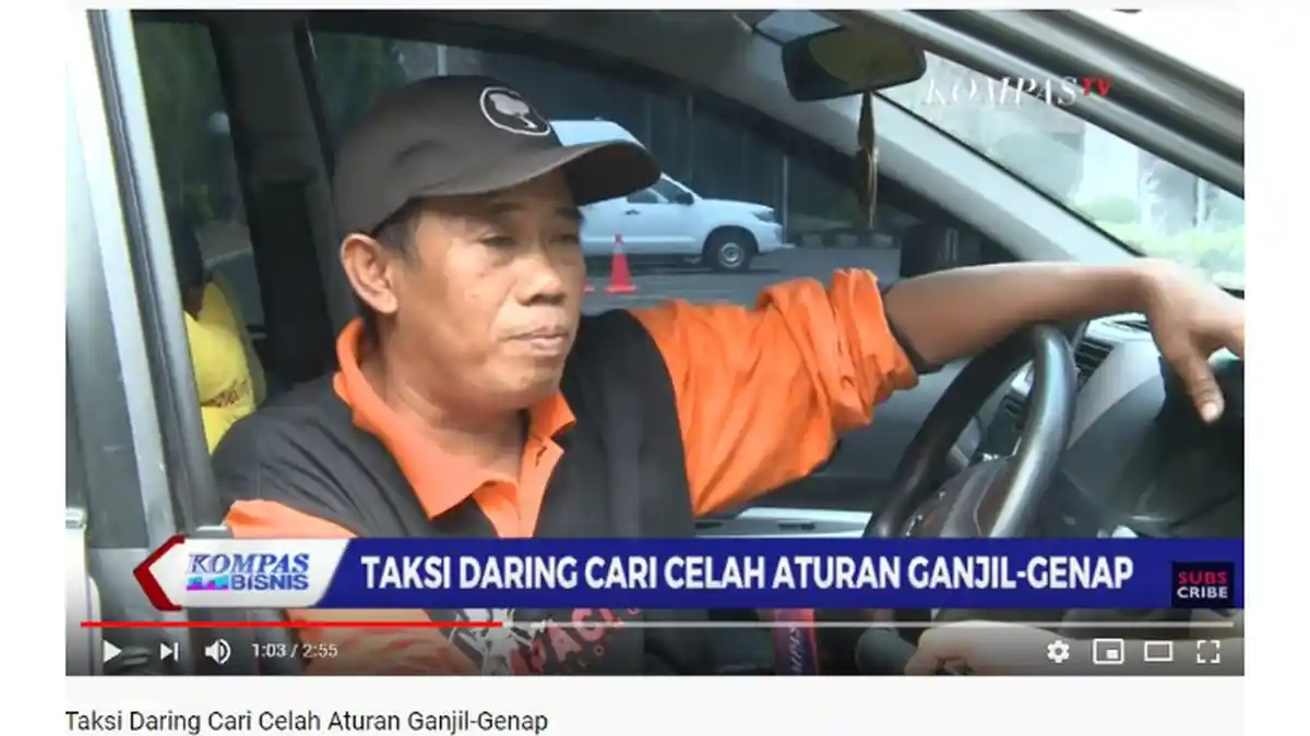 Driver Taksi Online Pasrah soal Sistem Ganjil Genap, Dapat Kritik Penumpang dan Pendapatan Menurun
