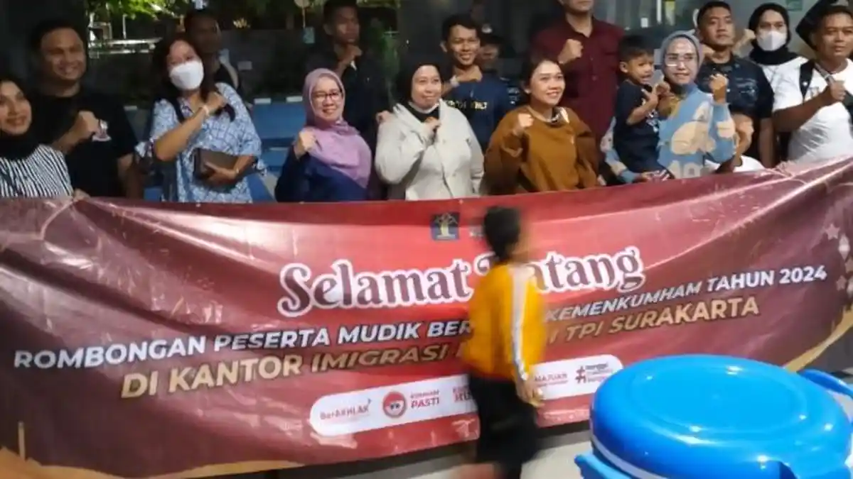 Rombongan Mudik Bareng Kemenkumham Tiba di Semarang dan Surakarta