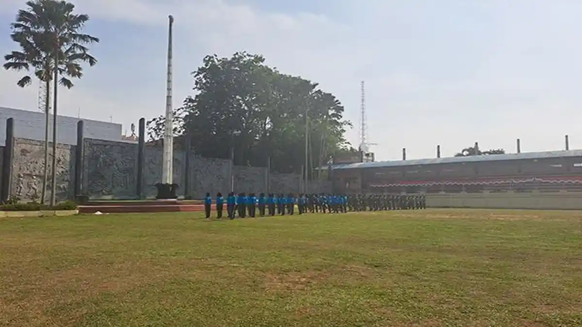Gladi di Lapangan Keboen Sajoek, Pemkot Matangkan Persiapan Upacara HUT ke-78 RI
