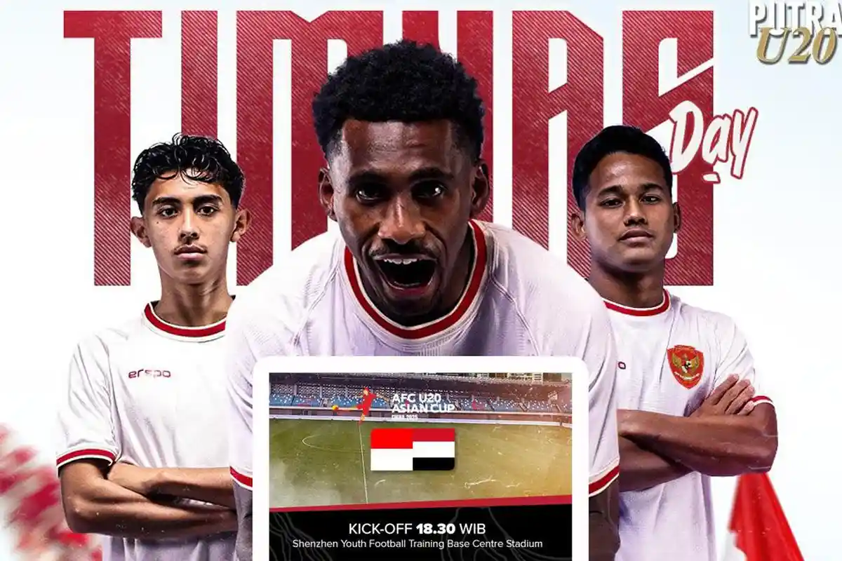 Link Live Streaming Timnas U20 Indonesia vs Yaman di RCTI Kick Off 18.30 WIB