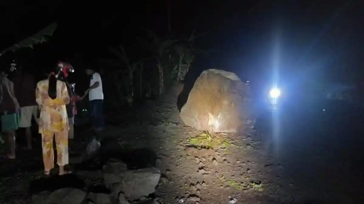 Batu Besar Menggelinding Terjang Truk saat Melintas di Desa Limbangan Banjarnegara, Dua Orang Tewas