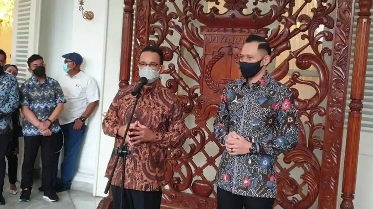 Anies Baswedan dan Agus Harimurti Yudhoyono Bertemu, Netizen: Duet Maut Pilpres 2024