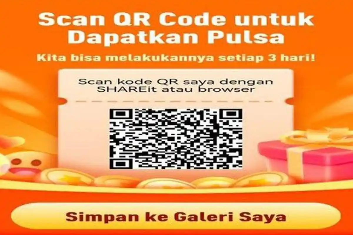 Pulsa dari Aplikasi SHAREit Gratis Tebus dengan Nonton dan Bersihkan Sampah HP