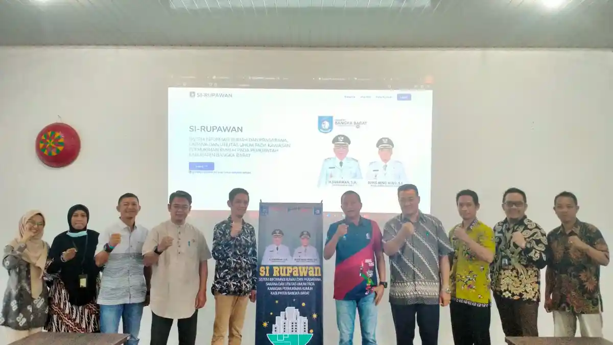 Pemkab Bangka Barat Luncurkan si-Rupawan Mudahkan Pemetaan Kawasan Kumuh