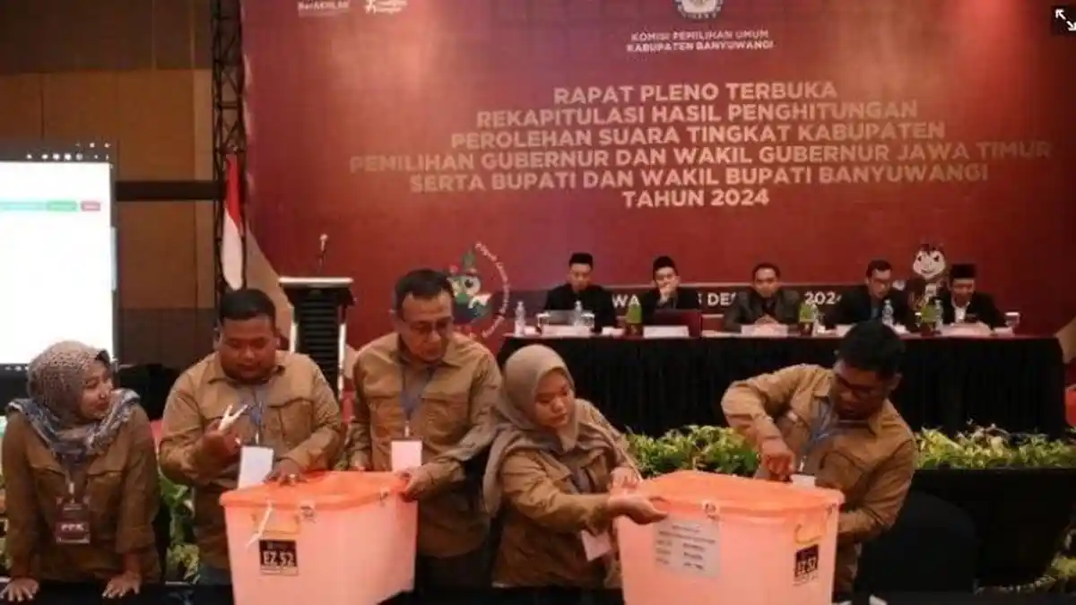 Hasil Rekapitulasi KPU Banyuwangi: Ipuk Mujiono Menang Pilkada Banyuwangi 2024
