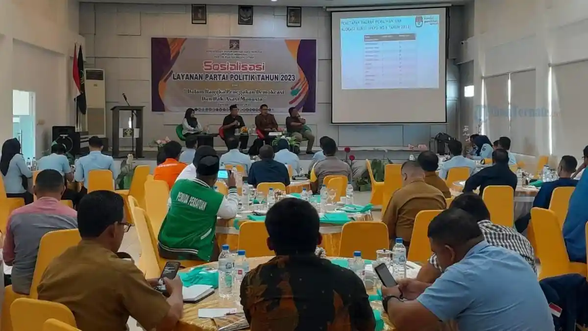 Sukseskan Pemilu 2024, Kemenkumham Maluku Utara Sosialisi Layanan Parpol