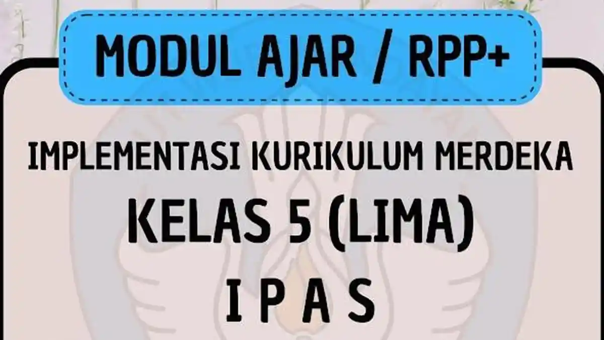 Link Download PDF Modul Ajar Implementasi Kurikulum Merdeka SD Kelas 5 ...
