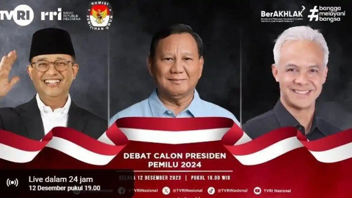 Berlangsung Live Streaming Debat Pilpres 2024 Gratis RCTI, Anies, Prabowo dan Ganjar Adu Ide