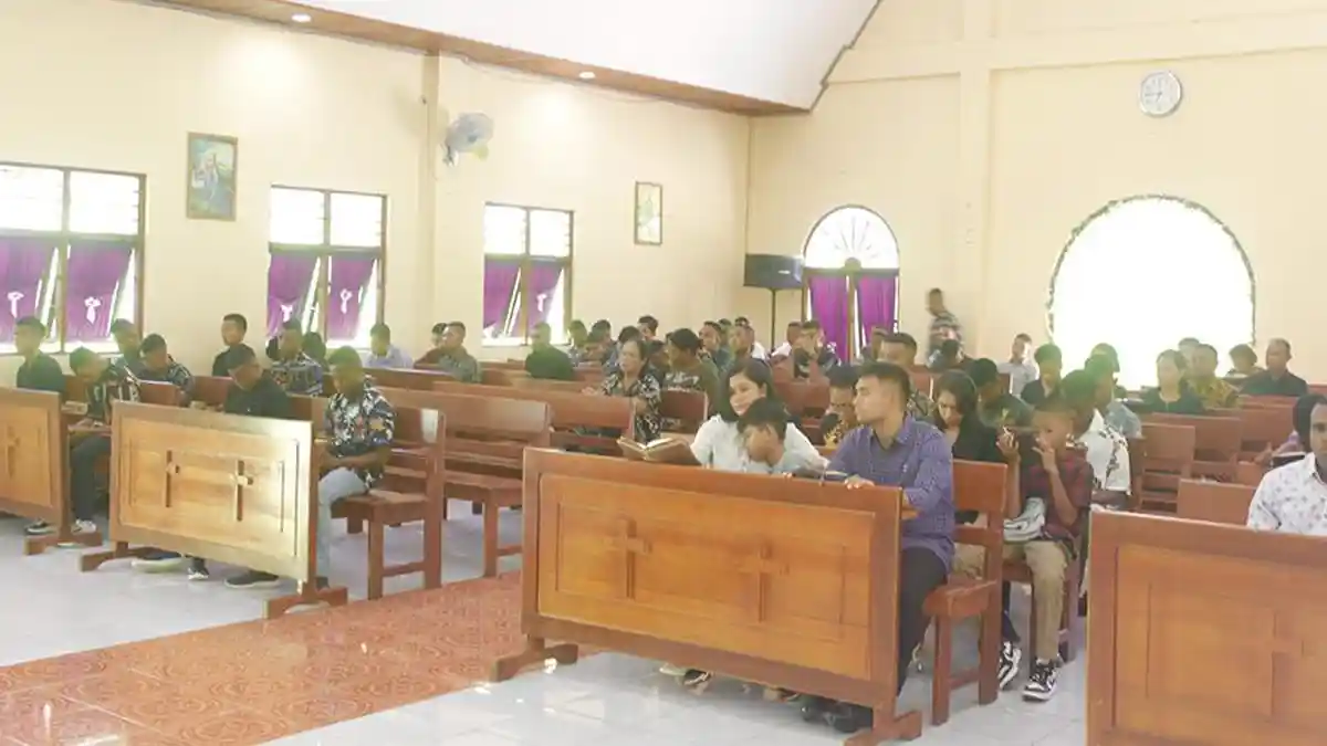Batalyon 764 Iamba Baua Kaimana Gelar Ibadah Jumat Agung, Ini Harapan Danyon 