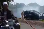 BREAKING NEWS: Mobil Sedan Terbakar Usai Isi BBM di SPBU Gemuh Kendal