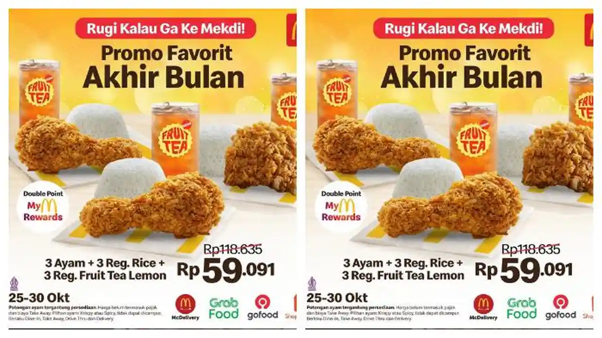 Kumpulan Promo Hemat Akhir Bulan: Diskon Makanan di McDonalds, Burger King dan KFC