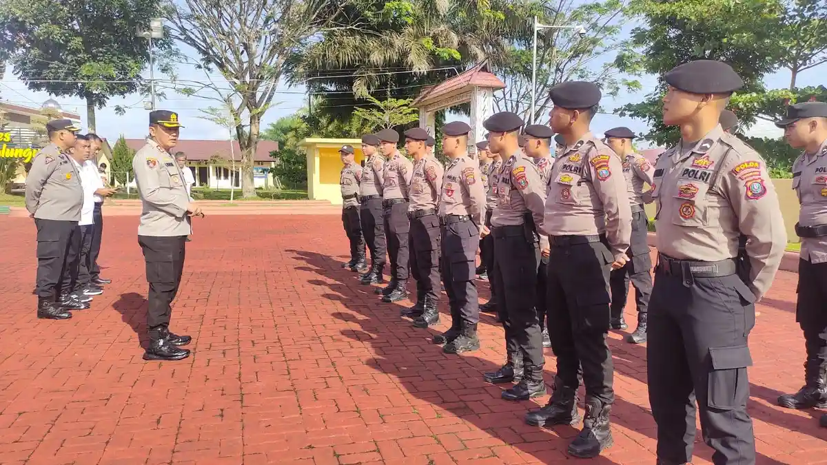Kapolres Beri Arahan ke Para Baja saat Penempatan di Simalungun