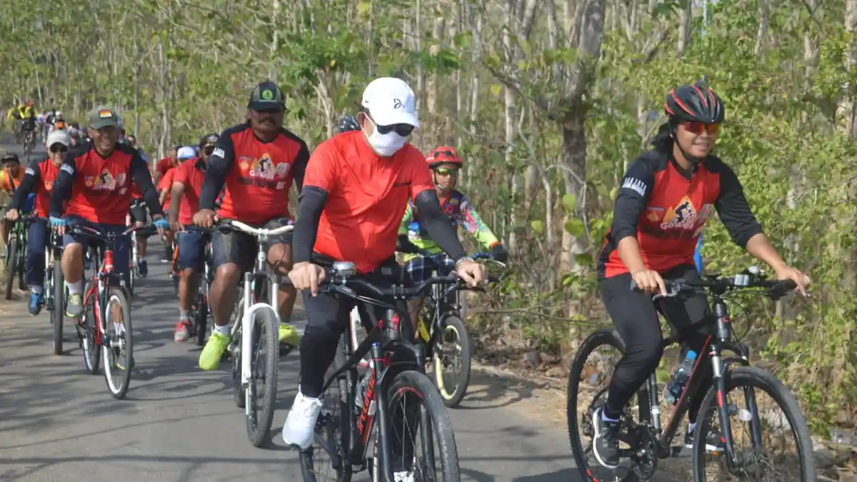 Gowes Komando Kodim 0718 Pati Semakin Pererat TNI dengan Rakyat