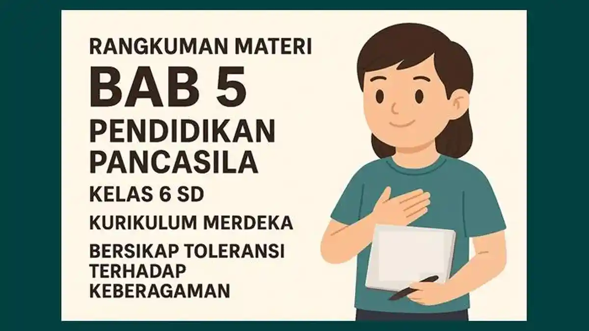 Rangkuman Materi BAB 5 Pendidikan Pancasila Kelas 6 SD, Bersikap Toleransi Terhadap Keberagaman