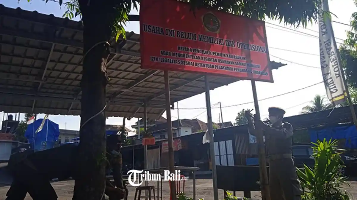 Tak Bisa Tunjukkan Izin, Pasar Sukla Satya Graha di Gianyar Disegel