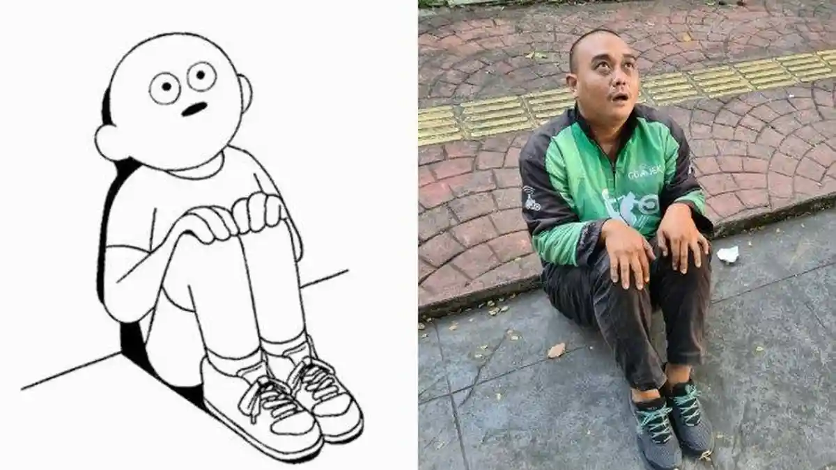 Kisah Dibalik Driver Ojol Menirukan Meme 'Kok Bisa Ya': Awalnya hanya Iseng Saja
