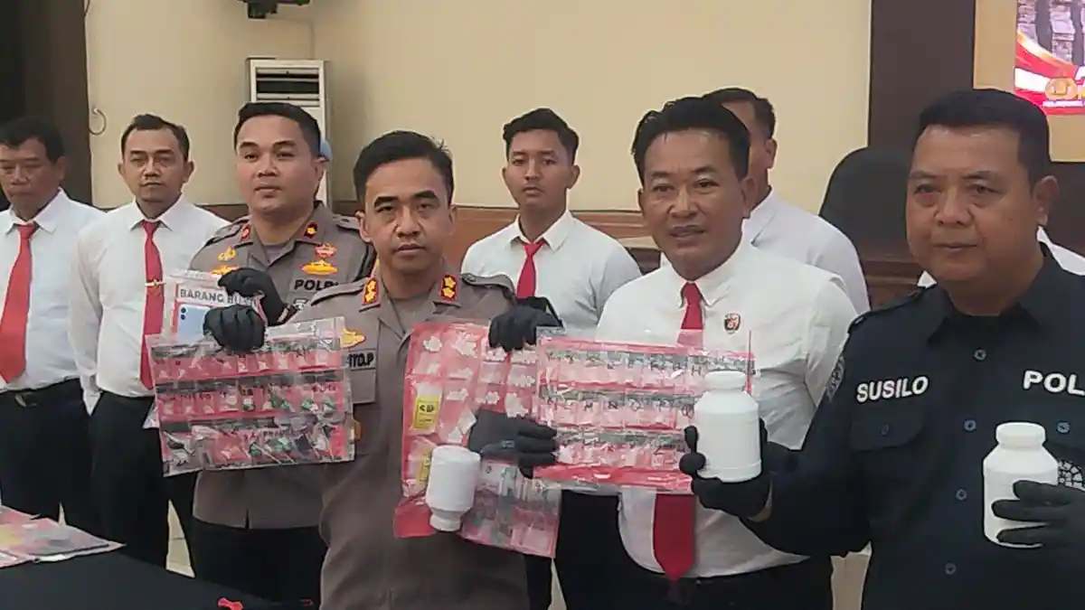 Polres Jombang Bongkar 41 Kasus Narkoba, 51 Ribu Pil Okerbaya Disita
