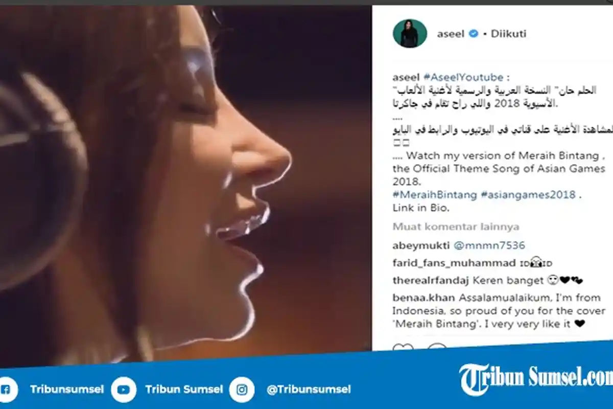 Baru Dirilis, Offcial Theme Song Asian Games 2018 Dicover Menggunakan Bahasa Arab