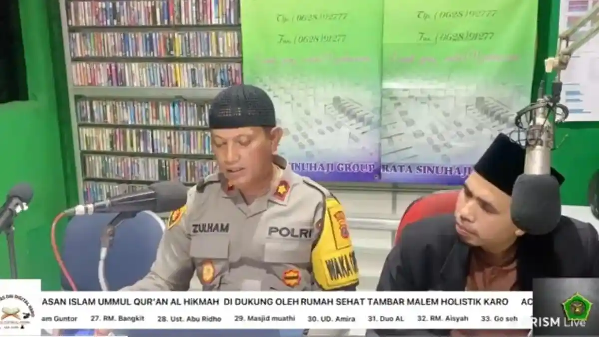 Waka Polres Tanah Karo Dakwah Streaming Lewat Safari Ramadan dengan Komunitas Dai Digital Karo