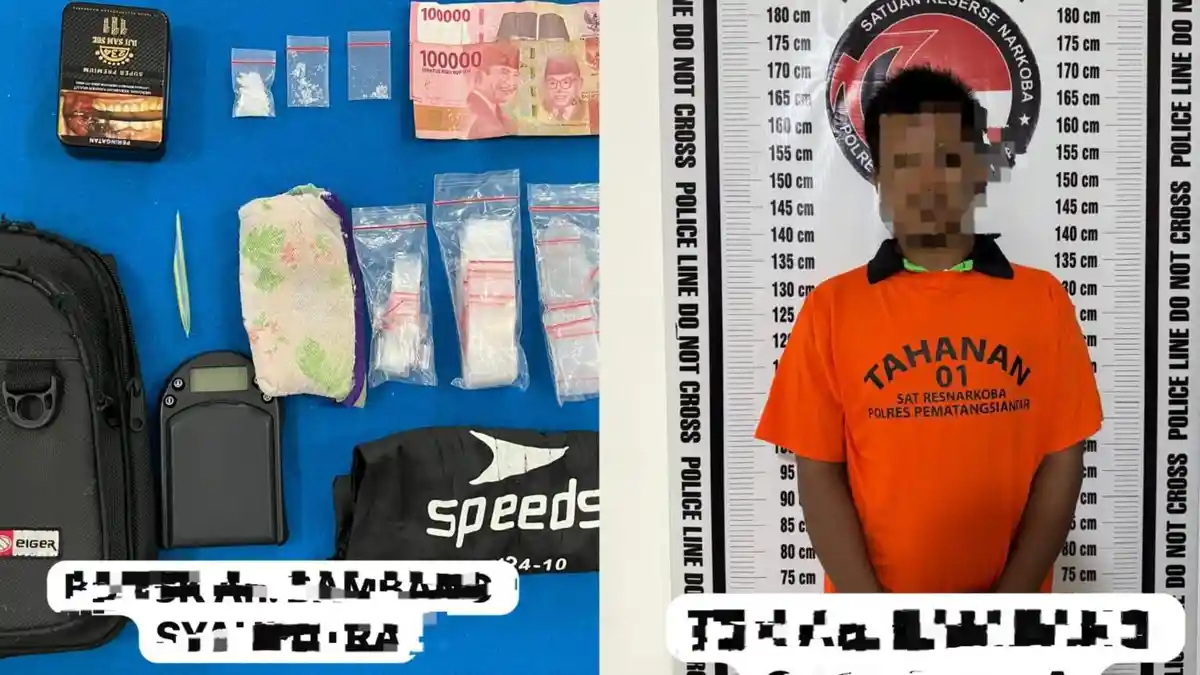 Polres Pematangsiantar Tangkap Pengedar Sabu di Jalan Singosari