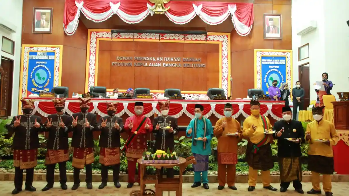 DPRD Sukses Gelar Rapat Paripurna  Peringatan Hari Jadi ke-21 Tahun Bangka Belitung