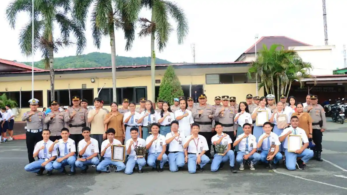 Satlantas Polresta Ambon Gelar Lomba Band Pelajar Sambut Hari ke-80 Bhayangkara