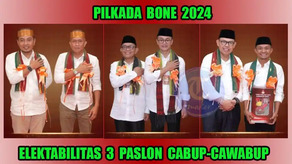 Survei Pilkada Bone 2024, Islamuddin-Irwandi & Rio-Amir Saling Sikut di Bawah Asman-Akmal